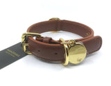 Leather Collar With Tag
