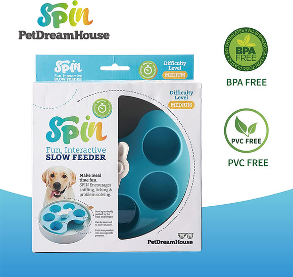 Spin Interactive Feeder Palette Dog Slow Bowl