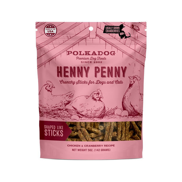 Henny Penny Chicken & Cranberry Crunchy Sticks Cat & Dog Treats